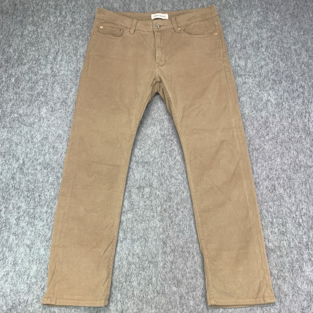 Spier & Mackay Slim Fit Brown Casual Pants Cotton/Spandex - Size 34x29 - Picture 2 of 13